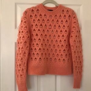 JCrew Pointelle Stitch Crew Sweater